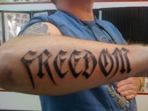 Freedom tattoo